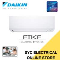 [WIFI SMART CONTROL] DAIKIN R32 STANDARD INVERTER AIR CONDITIONER (FTKF SERIES) 1HP/1.5HP/2HP/2.5HP