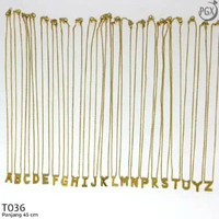 T30 - Kalung Titanium Wanita | Kalung Nagita Huruf Kalung Nagita - J