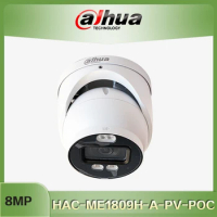 Dahua 8mp HAC-ME1809H-A-PV HAC-ME1809H-A-PV-POC 4K HDCVI Full-Color Active Deterrence cctv Camera POC power supply analog camera