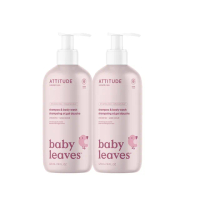 【ATTITUDE 艾特優】嬰幼兒2合1洗髮沐浴露-無香味組（473ml+473ml）
