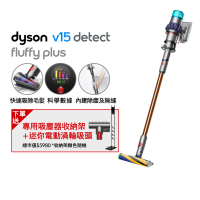 【dyson 戴森】V15 Detect Fluffy Plus SV22 強勁智慧吸塵器 光學偵測/除螨機(2022全新升級HEPA過濾旗艦款)