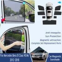 Car Sunshades For Mercedes Benz B Class W246 2012~2018 Anti-UV Protection Coverage Sunscreen Window Visors Sun Shade Accessories