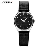SINOBI Women Luxury Brand Stainless Steel Leather Watches High Quality Waterproof Watch for Women Casual Clock relogio masculino