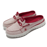 Skechers 穆勒鞋 On-The-Go Flex-Deep Sea 女鞋 紅 白 條紋 帆船鞋 緩震 記憶鞋墊 136497RDW