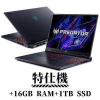 Acer 宏碁 Predator Helios Neo 16 PHN16-72-517P 16吋電競特仕筆電 (i5-14500HX/16+16G/512G+1TB/8G獨顯/黑色)