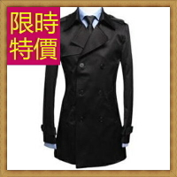 風衣外套 男大衣-保暖修身長版男外套3色59r20【獨家進口】【米蘭精品】