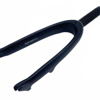 Folding Bike Black Carbon Fiber Front Fork EIEIO Ultralight Disc Brake Hard Forks For 14/16 Inch Wheelset Bicycle Parts