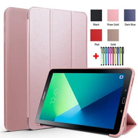 For Samsung Tab A6 10.1 2016 Case SM-T580 Solid Tablet Cover For Samsung Galaxy Tab A 6 2016 10.1 T585 T580 Cover Case + Pen