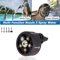 For WORX Hydroshot WG629 WU629 WG630 Multi-Function Nozzle 5 Spray Water High Power Washer Cleaner Tool Car Accessories