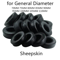 Round Sheepskin Ear pads 70MM 75MM 80MM 85MM 90MM 95MM 100MM 105MM 110MM FOR For Audio-Technica For DENON for Fostex Headphones