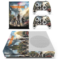 Tom Clancy's The Division 2 Skin Sticker Decal For Xbox One S Console and 2 Controllers For Xbox One Slim Skins Sticker