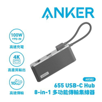 ANKER A8382 655 USB-C Hub 8-in-1 多功能傳輸集線器原價2190(省100)