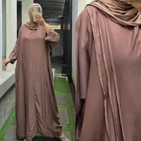 Zeba | Nirmala Kaftan Twill LD 170 cm muat BB 70 - 100 kg Gamis Adem Halus Nyerap Keringat Modis Kek