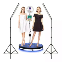 New Portable dimmable video photographic light photography lighting for 360 degree photo booth