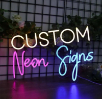 Per 1 Huruf - Neon Flex Custom, Neon Sign Custom Logo Tulisan Live