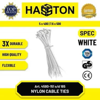 Kabel Ties 5mmx400mm Haston / kabel tis / tali ties / tali tis Hasston PUTIH