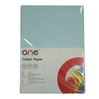 กระดาษการ์ดสี ONE A4 80 แกรม สีฟ้า 50 แผ่น