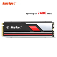 KingSpec SSD NVMe 4.0 M2 1TB 2TB 4t 512GB HDD M.2 PCIe 4.0 X4 7400 Hard Drive Solid State Disk NMVE Internal SSd for Desktop PS5
