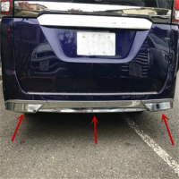 WELKINRY For Nissan Serena C27 5th Generation Pre-Facelift 2016 2017 2018 2019 ABS Chrome Car Tail Rear Bumper Trim