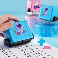 Alat Edukasi Anak Stampel Soal Matematika Number Teaching Roller Latihan Berhitung