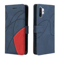 For Samsung Galaxy Note 10 Plus Case Wallet Leather Flip Cover Samsung Galaxy Note 10 Pro 5G Phone Case with Card
