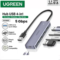 Ugreen USB 3.0 HUB 4 in 1 to USB3.0 USB C Power Extension 50985