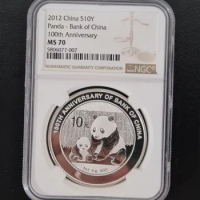 2012 China B/O/C 1oz Silver Panda Coin NGC MS70