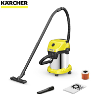 KARCHER 凱馳 乾濕兩用吸塵器WD 3S+KFI357絨毛不織布集塵袋