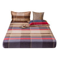 純棉磨毛加厚床笠單件全棉防滑固定床單席夢思床墊保護套床套床罩