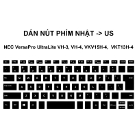 Miếng dán nút phím Nhật -> US dành cho bàn phím Laptop NEC VersaPro UltraLite VH-3, VH-4, VKV15H-4, 
