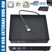 20set Portable Ultra Slim External USB 3.0 DVD RW DVD-RW CD-RW CD Writer Drive Burner Reader Player For Laptop PC