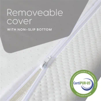 4.5-Inch Memory Foam Replacement Mattress for Queen Size Sleeper Sofa (Sofa Not Included) Detachable zipper mattress cover