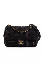Chanel 二手 Chanel 中絎縫牛仔布翻蓋包