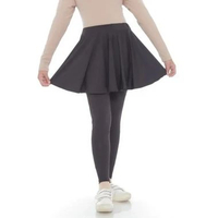 Legging Rok Anak - Leging Rok Olahraga Anak Perempuan - Legging Skirt Sporty 5-14 Tahun L Hitam