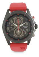 Alexandre Christie Alexandre Christie Jam Tangan Pria - Red Black - Rubber - 6620 MCRIPBARE