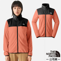【The North Face】女 立領保暖抓絨外套/夾克/保暖抓絨材質.適登山健行(81SR-ROI 桃木粉)