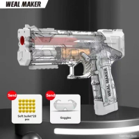 Soft Ball Toy Guns Manual Gun Transparrent Toy Pistol Foam Dart Blaster Airsoft Weapons Launcher for Men Kid Boys Birthday Gifts