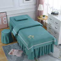 # Beauty Size Summer Four Seasons Cotton Needle Massage House ผ้าคลุมเตียงเตียงเสริมความงามเตียงนวดแบบหนาชุดเก็บหูสี่ชิ้นใช้ได้ทั่วไป