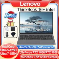 2024 Lenovo ThinkBook 16+ Laptop Intel Ultra 5/7 Arc/RTX4050/RTX4060 16GB/32GB 512GB/1TB 16inches 2.5K 120Hz 350nits Notebook PC