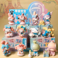 Genuine MINISO New Sanrio Blind Box Kawaii Kuromi Cinnamoroll My Melody Figures Dolls Blind Bag Toy For Girl Kids Xmas Gift