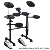 Electric Drum Set 8 Piece Electronic Drum Kit for Adult Beginner with 144 Sounds Hi-Hat Pedals USB MIDI Connection