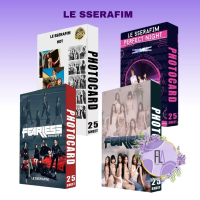 FLA Photocard LE SSERAFIM  Hot Perfect Night Fearless Magazine Premium  isi 25 Sheet Foto Kpop Album