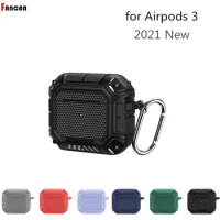 Cover for Apple Airpods 3 Case Luxury TPU Airpod 3 Pro Earphone Protector Armor Air Pods 3 Cover with Keychain for Airpods 3