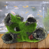Resin Breeding Hiding Cave Ornaments Breeding Tree Shelter Decorative Props Shrimp Cave House Crafts