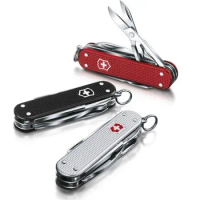 Swiss Army Knife Mini Hero 0.6381 Aluminum Handle Red/Black/Silver Tricolor