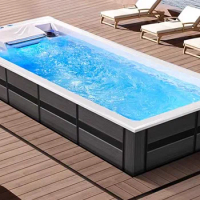 5.8 6.8 7.8 m high quality The most popular endless swimming pool whirlpool