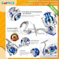 YUMOSHI SA2000 Reel Pancing Fishing Reel Spinning 5.5:1 Gear Ratio