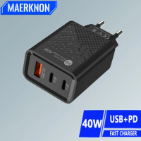 40W USB Charger 3 Ports Type C Charger Quick Charging For IPhone 13 14 Xiaomi 13 USB C Charger For Samsung 22 Huawei Mate 60 Pro