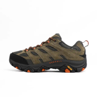 【MERRELL】Moab 3 Gore-Tex Wide 男 越野鞋 戶外 登山 寬楦 綠 黑(ML035801W)