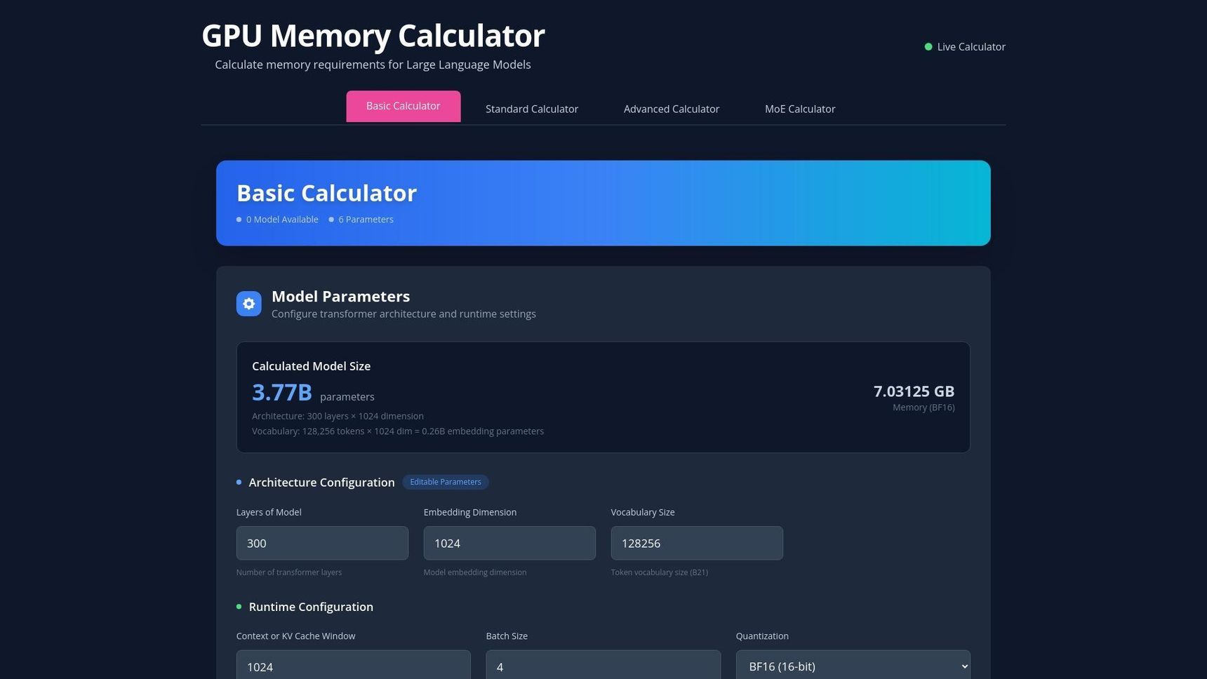 GPU Memory Calculator Faces Competition from More Advanced Alternative ...